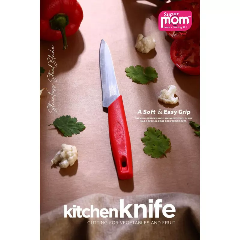 Supermom Kitchen Knife 8.5 Inch Plastic Handle With Stainless Steel Blade 572938 2 Supermom Kitchen Knife 8.5 Inch Plastic Handle With Stainless Steel Blade 572938