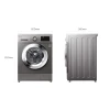 LG Washing Machine 8kg & 5kg Dryer with Inverter Direct Drive Technology Front Load Silver F4J3TMG5P.APTQEEF