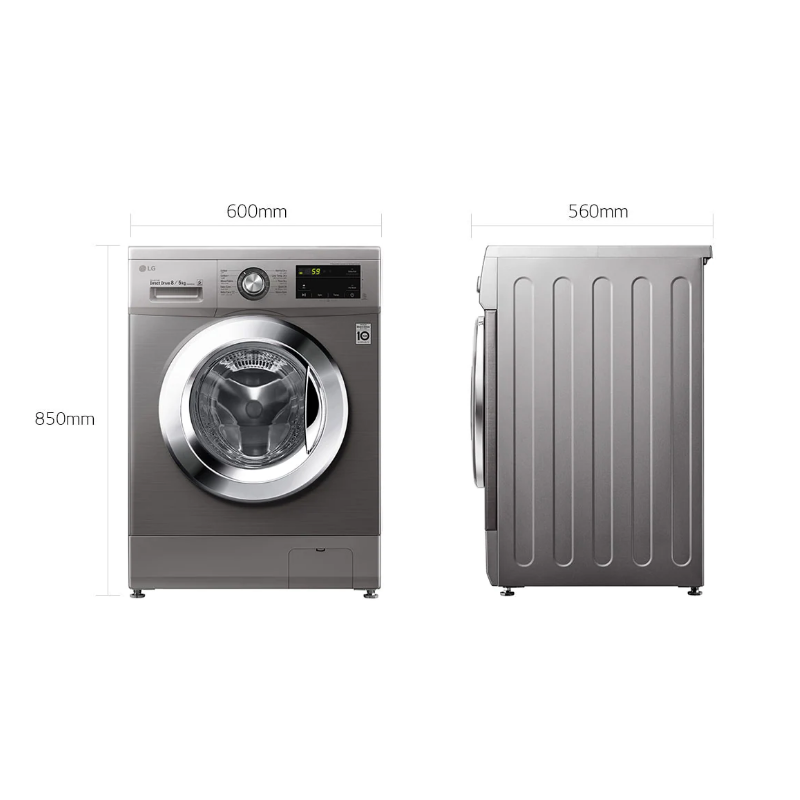 Lg Washing Machine 8Kg &Amp; 5Kg Dryer With Inverter Direct Drive Technology Front Load Silver F4J3Tmg5P.aptqeef 11 Lg Washing Machine 8Kg &Amp; 5Kg Dryer With Inverter Direct Drive Technology Front Load Silver F4J3Tmg5P.aptqeef