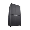 LG Refrigerator 674L Side by Side Door, with Multi Air Flow, Multi Digital Sensors, Smart Diagnosis™, Graphite GC-B257KQJW