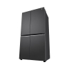 LG Refrigerator 674L Side by Side Door, with Multi Air Flow, Multi Digital Sensors, Smart Diagnosis™, Graphite GC-B257KQJW