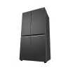 LG Refrigerator 674L Side by Side Door, with Multi Air Flow, Multi Digital Sensors, Smart Diagnosis™, Graphite GC-B257KQJW
