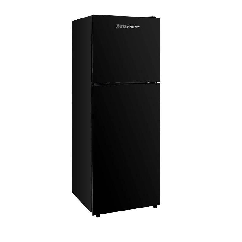 Westpoint Refrigerator 136L, Double Door, Defrost System, Black Glass Finish Wrln-1523.Egn 1 Westpoint Refrigerator 136L, Double Door, Defrost System, Black Glass Finish Wrln-1523.Egn
