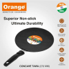 Orange Non-Stick Concave Tawa 29cm 2.6mm with Sturdy Handle ONSC007