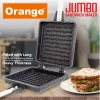 Orange Jumbo Sandwich Toaster, Non-Stick + Granite Coating ONSC081