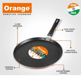 Orange Non-Stick Dosa Tawa 27.5cm 2.6mm ONSC002
