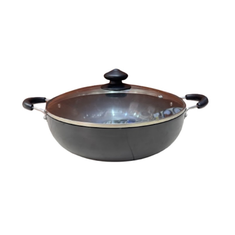 Orange Hard Anodized Deep Kadai No11 2L With Glass Lid Ohac103 1 Orange Hard Anodized Deep Kadai No11 2L With Glass Lid Ohac103