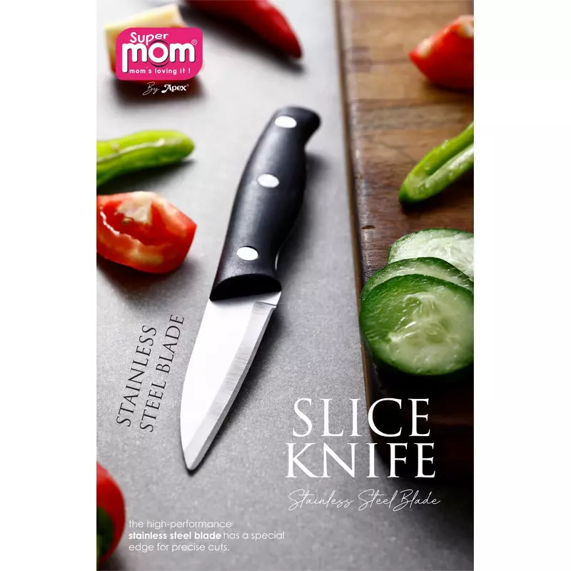 Supermom Slice Knife Plastic Handle With Stainless Steel Blade 573614 2 Supermom Slice Knife Plastic Handle With Stainless Steel Blade 573614