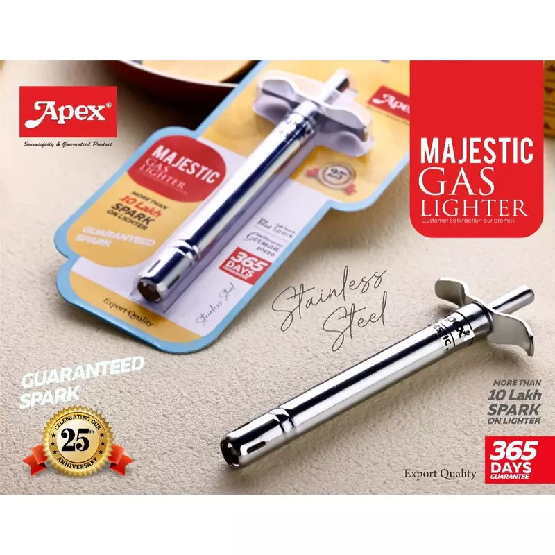 Apex Majestic Gas Lighter Stainless Steel Material Soft Touch 451282 5 Apex Majestic Gas Lighter Stainless Steel Material Soft Touch 451282