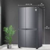 LG Refrigerator 664 LTR, Side by Side, Premium Black GC - B257KQJW