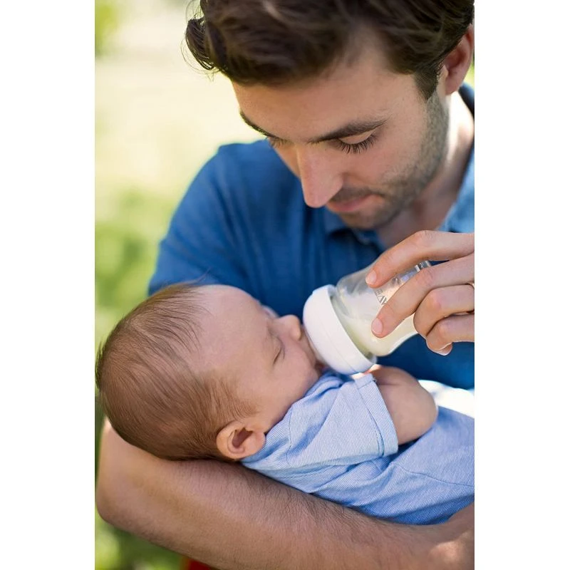 Philips Avent Bottle Natural Glass 120Ml/4Oz 1 Hole 0M+ 051/17 3 Philips Avent Bottle Natural Glass 120Ml/4Oz 1 Hole 0M+ 051/17