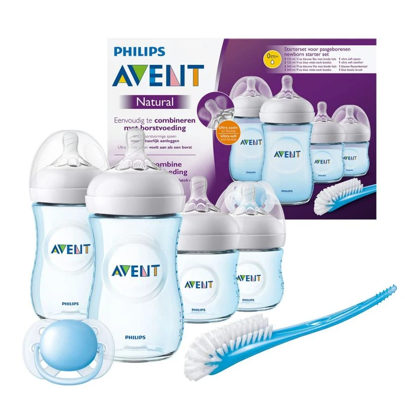Philips Avent New Born Starter Set Natural Ultra Soft Blue 301/04 2 Philips Avent New Born Starter Set Natural Ultra Soft Blue 301/04