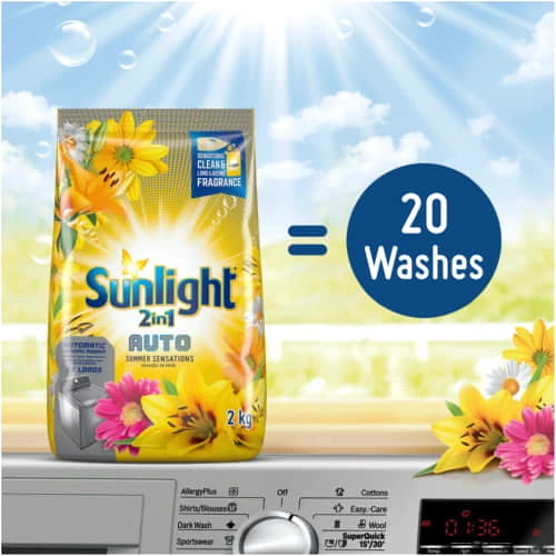 Sunlight Machine Wash 2In1 Auto Detergent 2Kg Summer Sensations 3 Sunlight Machine Wash 2In1 Auto Detergent 2Kg Summer Sensations