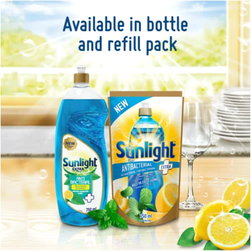 Sunlight Dishwashing Liquid 750Ml Anti Bacterial 3 Sunlight Dishwashing Liquid 750Ml Anti Bacterial