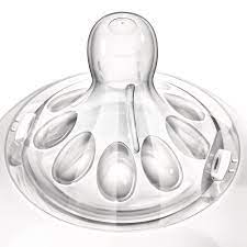 Philips Avent Teat Natural Slow Flow 2 Holes 1M+ 2'S 042/27 3 Philips Avent Teat Natural Slow Flow 2 Holes 1M+ 2'S 042/27