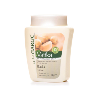 Dabur Vatika Naturals Hair Mask - Natural Solution for Deep Conditioning - Nourishing Hair Mask for Dry, Damaged Hair - Revitalize and Rejuvenate for Weak Breaking Hair - With Garlic Extracts 1KG Garlic (Pack of 3)