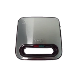 Von Sandwich Maker 2 Slice 750W with Non-Stick Coating, Stainless Steel Finish VSM211AX