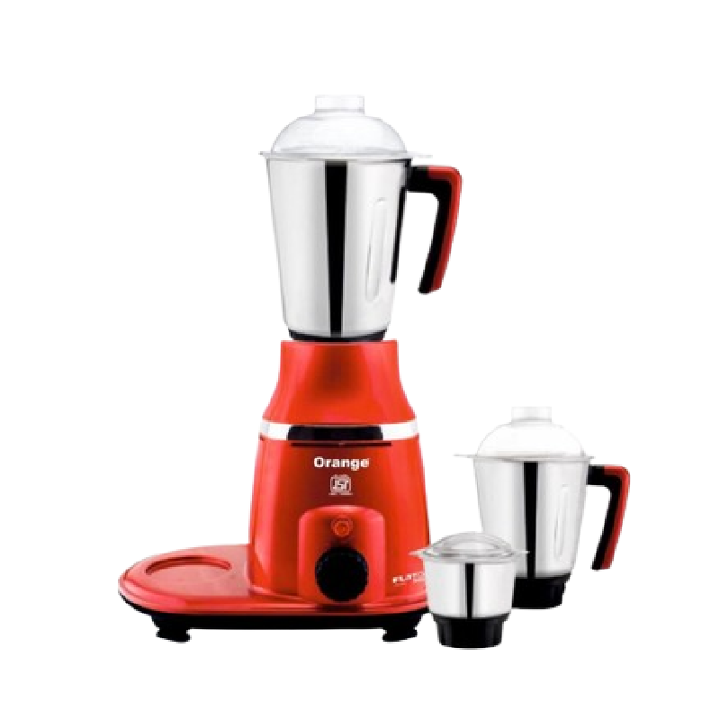 Orange Mixer Grinder 550W With 3Pcs Stainless Steel Jars Flato 1 Orange Mixer Grinder 550W With 3Pcs Stainless Steel Jars Flato