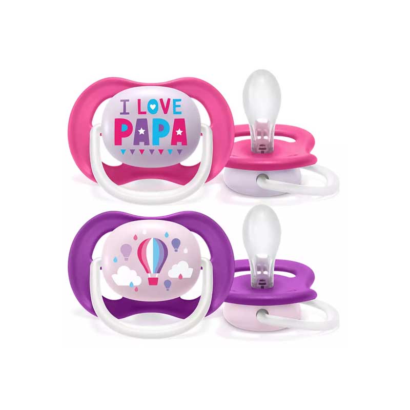 Philips Avent Soother Ultra Air Happy For Girl 6-18M 2'S 080/04 1 Philips Avent Soother Ultra Air Happy For Girl 6-18M 2'S 080/04