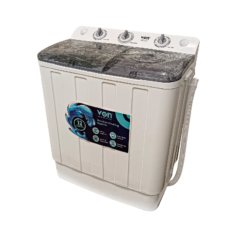 Von Washing Machine 7.5Kg Twin Tub, Semi-Automatic Vals-75Bwy 2 Von Washing Machine 7.5Kg Twin Tub, Semi-Automatic Vals-75Bwy
