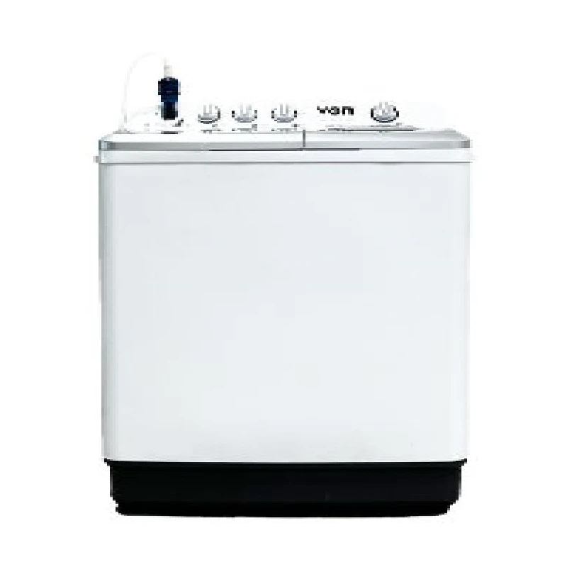 Von Washing Machine 13Kg Twin Tub, Semi-Automatic, White Vwm-13Ahk 1 Von Washing Machine 13Kg Twin Tub, Semi-Automatic, White Vwm-13Ahk