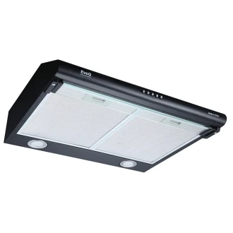 EvoQ Built-In Kitchen Hood with LED Lights, Black ECH - 60CB