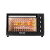 Nikai Oven Electric 100l with Rosting Function 4 Knobs Control 2200w NT1008RCAX 90 Mins Timer Double Glass Panel Stainless Steel Heating Elements With Thermostat