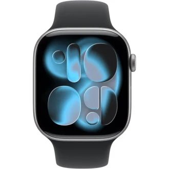 Apple Watch Series 11 46mm Space Grey Aluminium Case GPS Sport Band