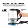 Nikai Jug Kettle 1.2L Glass With Filter 2200W NK303G Filter With Boil Dry Protectiion Led Indicator Light With Sus 304 Grade Heating Plate