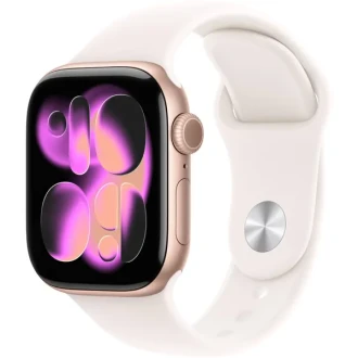 Apple Watch Series 11 42mm Rose Gold Aluminium Case GPS Sport Band - Light Blush