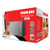 Nikai Microwave 25l Digital 5 Power Levels with Grill Function 900W NMO250MDG Defrost Settings Cooking End Signal 10 Auto Menus Mirror Finish Push Button Door