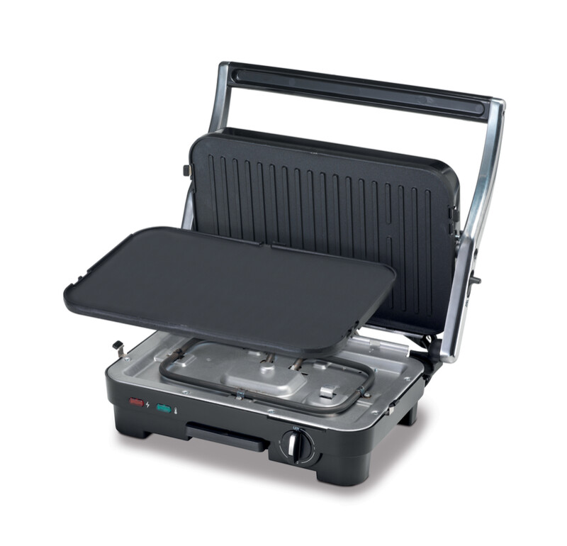 Kenwood Contact Grill Adjustable Temperature Cool Touch Handle 1800W Hgm50.000Si - Adjustable Grill Position Contact Grill And Open Grill 2 Kenwood Contact Grill Adjustable Temperature Cool Touch Handle 1800W Hgm50.000Si - Adjustable Grill Position Contact Grill And Open Grill