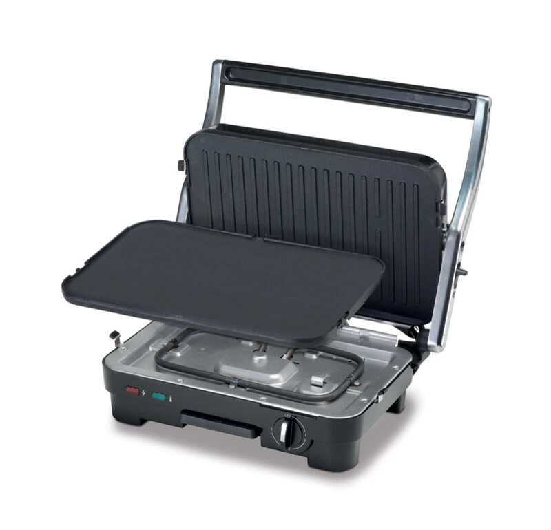 Kenwood Contact Grill Adjustable Temperature Cool Touch Handle 1800W Hgm50.000Si - Adjustable Grill Position Contact Grill And Open Grill 2 Kenwood Contact Grill Adjustable Temperature Cool Touch Handle 1800W Hgm50.000Si - Adjustable Grill Position Contact Grill And Open Grill
