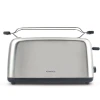 Kenwood Toaster 4 Slice Browning Control Long Slots 1500w Ttm470 - Defrost Function 2 Long Slots Warming Rack 6 Browning Levels With Cord Storage