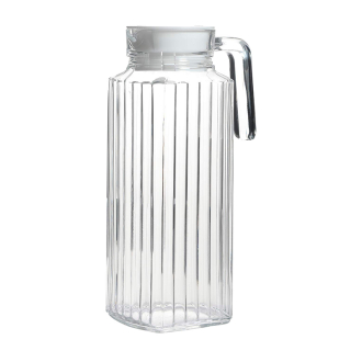 Luminarc Jug Quadro Fridge 1.3L with White Lid L9918