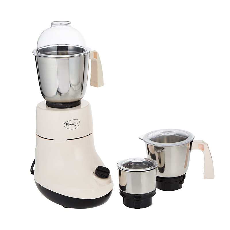 Pigeon Blender 1.5L Big Jar 1.0L Medium Jar 0.4L Chutney Jar Mixer Grinder Ivory 3 Steel Jars 550W Sap 12396 - Stainless Steel Blades For Tough Grinding Heavy Duty Motor Unbreakable Polycarbonate Lid For Convenient Grinding 6 Pigeon Blender 1.5L Big Jar 1.0L Medium Jar 0.4L Chutney Jar Mixer Grinder Ivory 3 Steel Jars 550W Sap 12396 - Stainless Steel Blades For Tough Grinding Heavy Duty Motor Unbreakable Polycarbonate Lid For Convenient Grinding