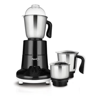 Pigeon Blender 1.5L Big Jar 1L Medium Jar 0.4L Chutney Jar Mixer Grinder Especial 3 Steel Jars 750w Sap 14075 Stainless Steel Blades For Tough Grinding Heavy Duty Motor Unbreakable Polycarbonate Lid For Convenient Grinding