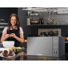 Nikai Microwave 25l Digital 5 Power Levels with Grill Function 900W NMO250MDG Defrost Settings Cooking End Signal 10 Auto Menus Mirror Finish Push Button Door
