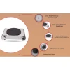 Nikai Hot Plate 188MM Single Steel Body 1500W NKTOE4N2 Overheat Protection System Power Indicator Light Adjustable Thermostat Control