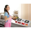 Nikai Gas Cooker 3 Burner Steel NG845 Stainless Steel Auto Ignition System Blue Flame