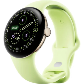 Google Pixel Watch 4 LTE 41mm - Champagne Gold with Lemongrass Active Band