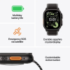 Apple Watch Ultra 3 49mm Black Titanium Case GPS + Cellular Milanese Loop
