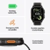 Apple Watch Ultra 3 49mm Black Titanium Case GPS + Cellular Milanese Loop
