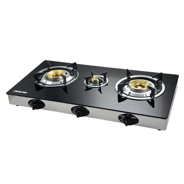 Nikai Gas Cooker 3 Burner Glass 7Mm Tempered Ng5093G Tempered Glass Auto Ignition System Blue Flame 1 Nikai Gas Cooker 3 Burner Glass 7Mm Tempered Ng5093G Tempered Glass Auto Ignition System Blue Flame