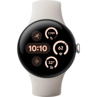 Google Pixel Watch 3 Wi-Fi 41mm - Silver with Porcelain Active Band