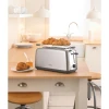 Kenwood Toaster 4 Slice Browning Control Long Slots 1500w Ttm470 - Defrost Function 2 Long Slots Warming Rack 6 Browning Levels With Cord Storage