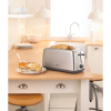 Kenwood Toaster 4 Slice Browning Control Long Slots 1500w Ttm470 - Defrost Function 2 Long Slots Warming Rack 6 Browning Levels With Cord Storage