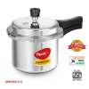 Pigeon Pressure Cooker 3l Deluxe Outer Lid Aluminium Sap 102 - Ergonomic Sturdy Handle Thermal Efficiency Special Alloy Safety Plug