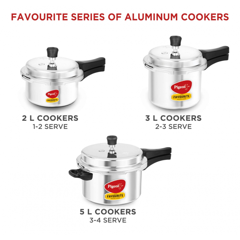 Pigeon Pressure Cooker 10L Deluxe Outer Lid Aluminium Sap 105 - Ergonomic Sturdy Handle Thermal Efficiency Special Alloy Safety Plug 3 Pigeon Pressure Cooker 10L Deluxe Outer Lid Aluminium Sap 105 - Ergonomic Sturdy Handle Thermal Efficiency Special Alloy Safety Plug