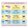 Pigeon Pressure Cooker 3l Deluxe Outer Lid Aluminium Sap 102 - Ergonomic Sturdy Handle Thermal Efficiency Special Alloy Safety Plug